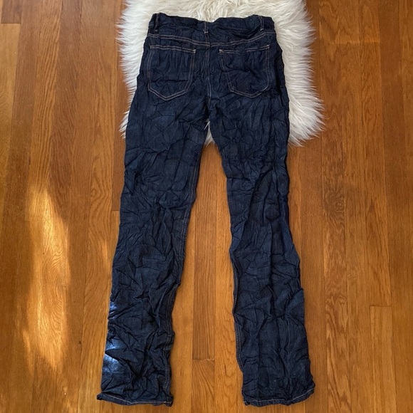 Zara Mid-Waist Wrinkle Effect Jeans - Picture 8 of 12